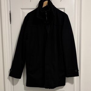 Black StormTech Zippered Button-Up Coat